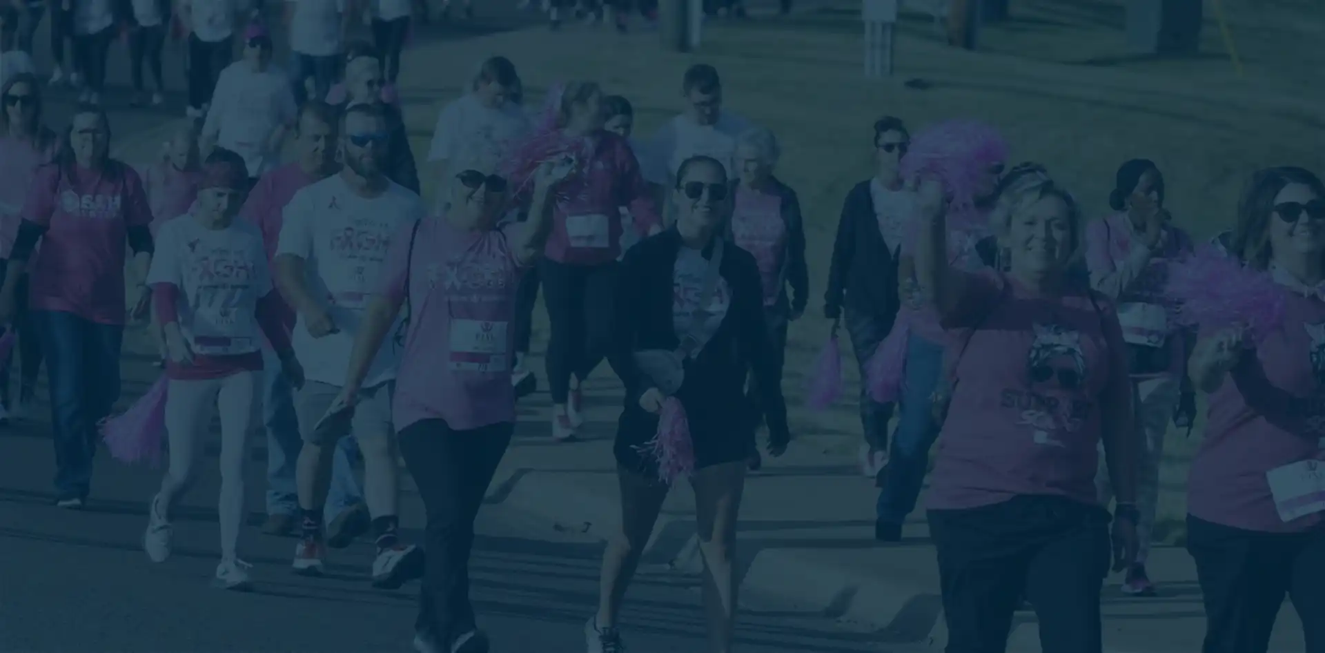 Pink Warrior Walk participants walking to raise money for Breast Health in Northeast Arkansas