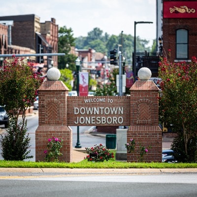 Downtown Jonesboro sign