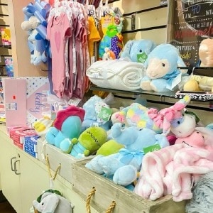 Baby gifts available in the gift shop