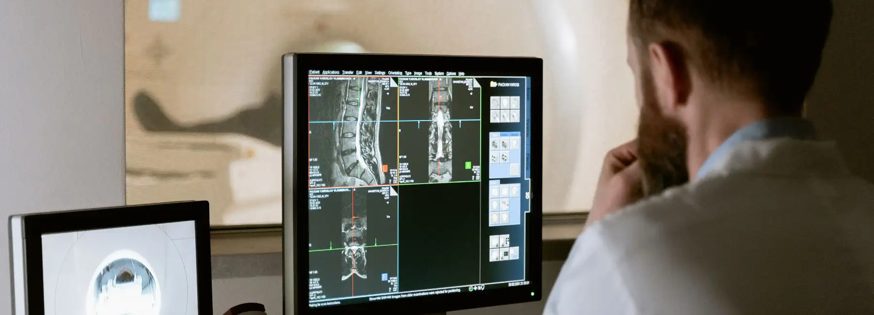 canva image of MRI and tech scanning