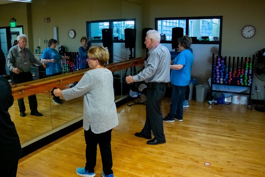 Group exercise class