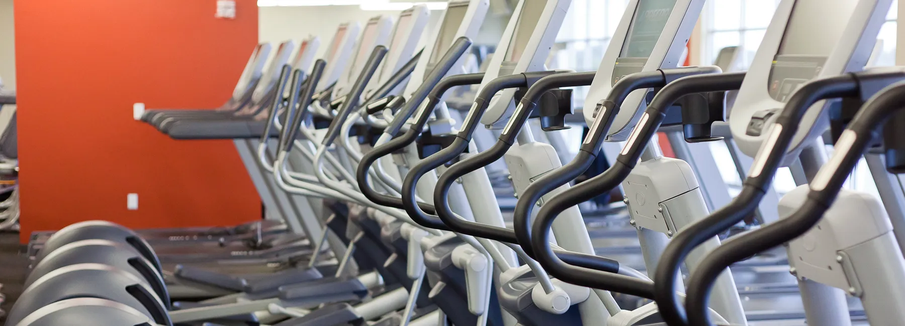 Multiple treadmills in the Health & Wellness Center