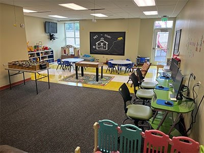 kids club inside play area 